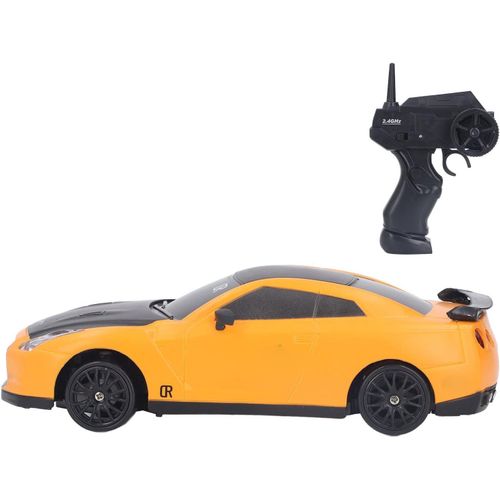 Kyaoayo-Rc Drift Car, 4 Roues Motrices 1/24 Télécommande Voiture De Course Avec Batterie Rechargeable Pour Adultes Enfants Garçons Filles Jaune Télécommande Drift Car-Vgeby