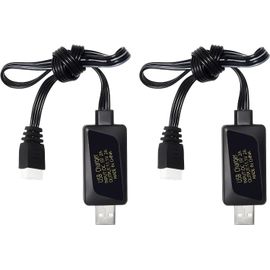 Kyaoayo-2pcs 3s 11.1v 2a Chargeur Usb Pour Voiture Rc, Navires Rc, Drones Et Pistolets À Air Comprimé; Rc Jouet 11.1v Câble De Charge Usb-Amzzn