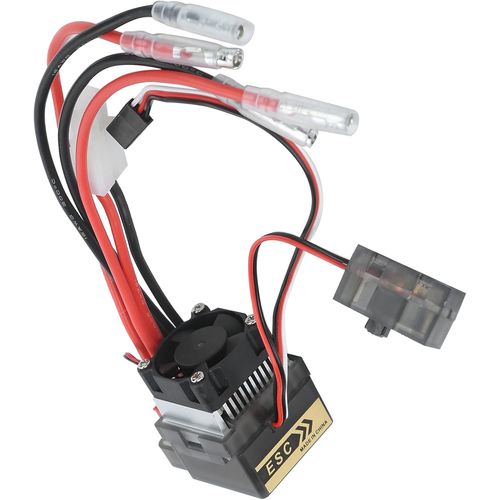 Kyaoayo-Rc Esc 360a Avec Dissipateur De Chaleur Et Ventilateur Contrôleur Brossé Étanche Pour 1/10 Rc Chenille/Voiture De Tourisme/Voiture Tout-Terrain/Camions À Courte Course/Monster Trucks/Camions-Sanag