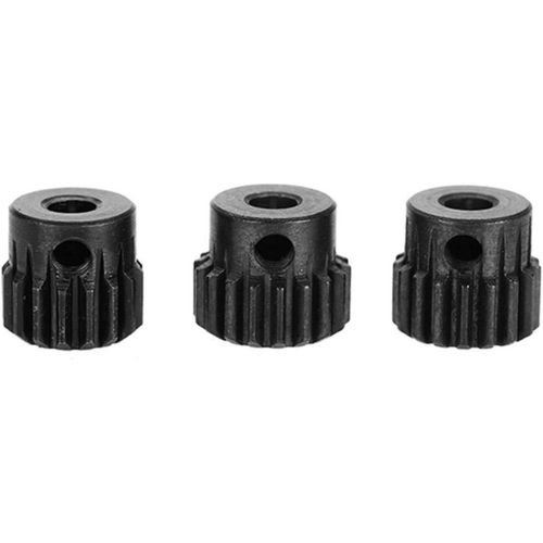 Kyaoayo-Pignon De Moteur Rc, Engrenages De Moteur Rc Engrenages De Moteur Engrenage De Voiture Rc 48dp 3.175mm 13-15t 16-18t 19-21t 21t-23t Engrenages De Moteur En Acier Chromé Combo Pour(16t 17t 18t-Kuuleyn