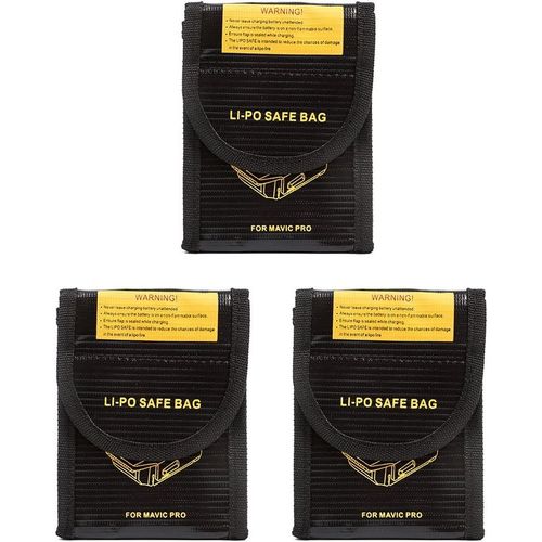 Kyaoayo-Sac De Sécurité Lipo Housse De Stockage Anti-Explosion Anti-Radiations Pour Dji Mavic Pro (3 Pièces)-Sanag