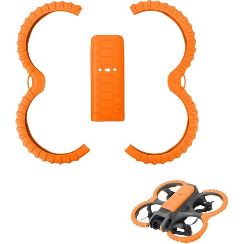 Kyaoayo-Protection D'hélice Et Coque Arrière Pour Drone Dji Avata 2 - Plaque De Protection Arrière - Anti-Chocs, Anti-Rayures - Accessoires De Drone (Orange)-Sanag