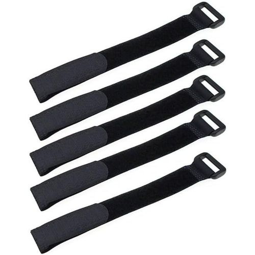 Kyaoayo-5pcs Noir Sangles Antidérapantes Durables Attacher La Batterie De Voiture Rc Outil Pour Crawler Rc (2 * 20cm)-Sanag
