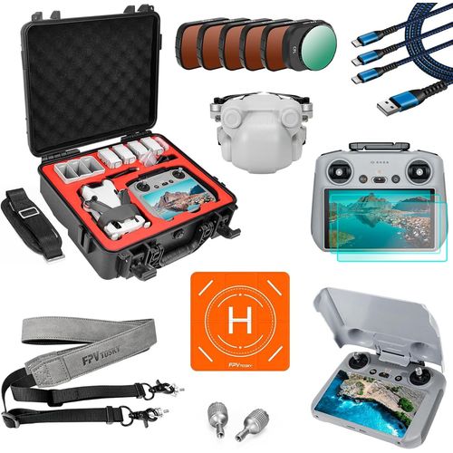 Kyaoayo-Support D'atterris Pour Dji Mini 4 Pro Drone, Dji Mini 4 Pro Drone Spider Leg Foldable Extension Kit, Dji Mini 4 Pro Drone Accessories (Orange)-Sanag