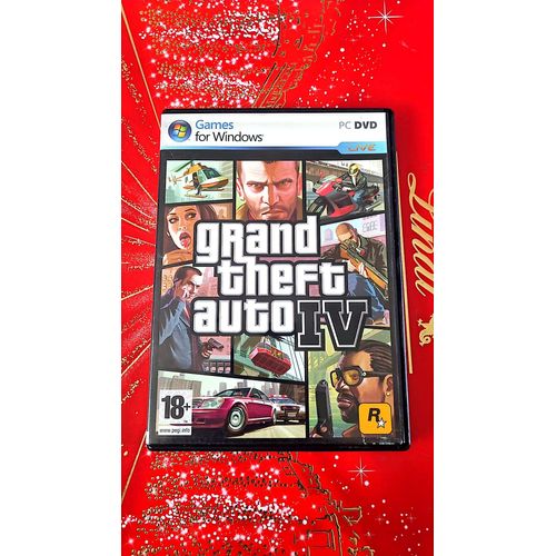 Grand Theft Auto Iv, Jeu Pc Dvd, Version Française, 18+ Ans,Vendu Par Blaspo