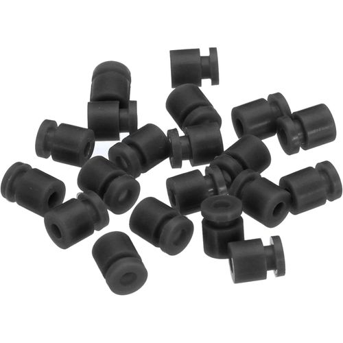 Kyaoayo-Rc Boules En Caoutchouc Anti-Vibration Pour Contrôleur De Vol Rc F4 F7 Gimbal M2x6mm Boules D'amortissement, Accessoires De Bricolage Pour Modèles Rc De Drones (Noir), Lot De 36-Quarkzman