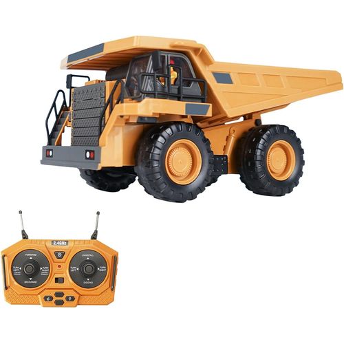 KYAOAYO-Camion À Benne Basculante Rc 1/24 2.4Ghz 9Ch Rc Camion De Construction Véhicules D'Ingénierie Jouets Éducatifs Pour Enfants Avec Musique Légère