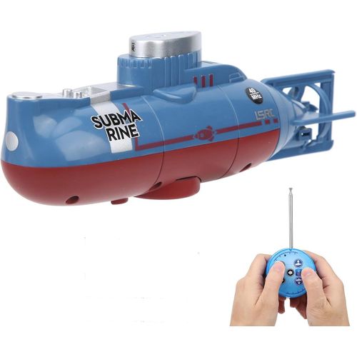 Kyaoayo-Mini Sous-Marin Télécommandé, Contrôle À 6 Canaux 0,5 M Plongée À 360 ° Rotation Simulée Modèle De Jouet Sous-Marin Décoration D'aquarium-Dilwe