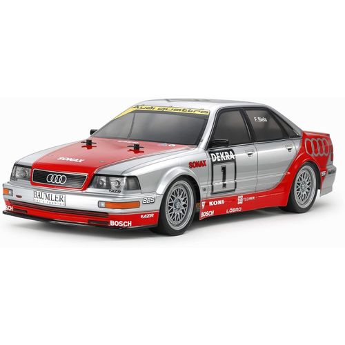 Kyaoayo-Car 58699 Échelle 1:10 Audi V8 1992 Tourisme (Tt-02) ¿ Voiture, Véhicule Radiocommandé, Modélisme, Monter Soi-Même, Hobby, Rc Kit De Construction, Non Laqué, 463x 188x138 Millimeters