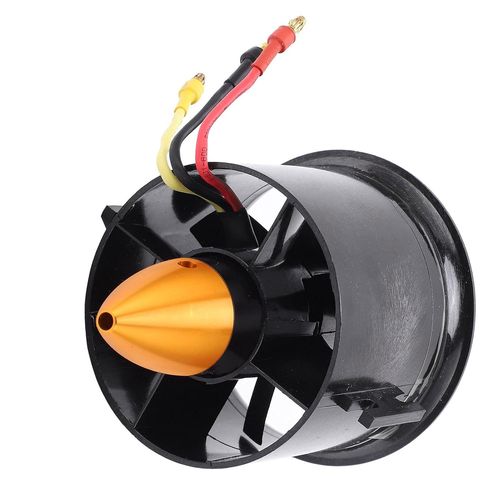 KYAOAYO-Ventilateur Canalisé, Qx¿Motor 70 Mm Edf Ventilateur Canalisé 6 Pales Avec Moteur Sans Balais Qf2822¿3000Kv 4S Pour Avion Rc
