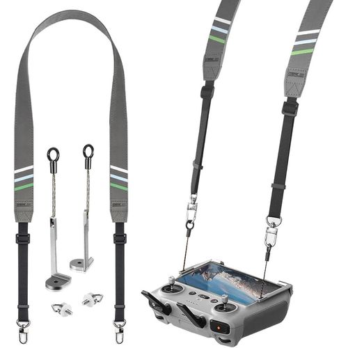 Kyaoayo-Sangle De Cou Pour Dji Rc/Rc 2, Pu Sangle De Cou Pour Dji Mini 4 Pro/Mini 3 Pro/Mavic 3/Mini 3/Air 3,Réglable Sangle Cou Pour Dji Mini 3 Pro Rc Télécommande,Accessoires De Contrôleur Pour Dro-Zoydp