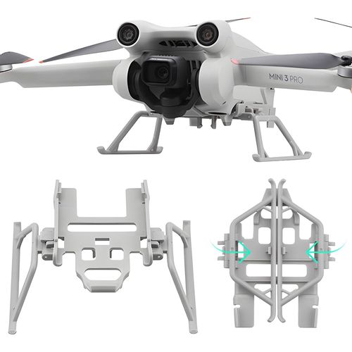 Kyaoayo-Mini 3 Pro Pieds D'atterris - Pour Dji Mini 3, Mini 3 Pro Accessoires De Drone - Kit D'atterris Avancé - Libération Rapide - Équipement D'atterris Pliable-Tosiicop