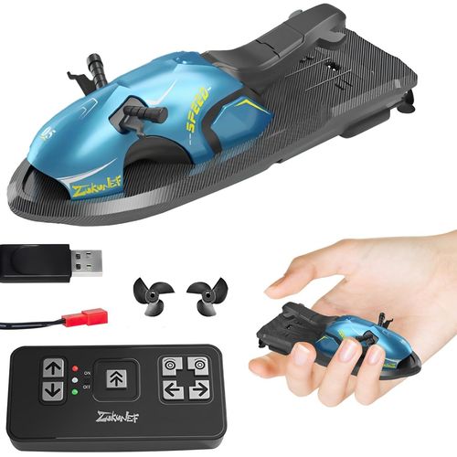 KYAOAYO-Bateau De Contrôle À Distance Avec Accélération Par Clic, 2,4 Ghz Racing Boats, Rc Boot 20+ Km/H, Smart Charge Via Usb, Piscines Et Lacs Jouet Cadeau Pour Enfants À Partir De 3 Ans