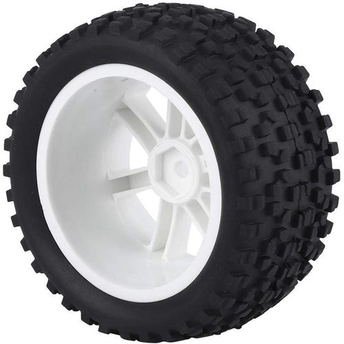 Kyaoayo-1 4pcs Rc Racing Tire, Pneu En Caoutchouc De Roue De Camion 1/10 Rc Pour Voiture Zd Racing Buggy(Blanc)-Sanag