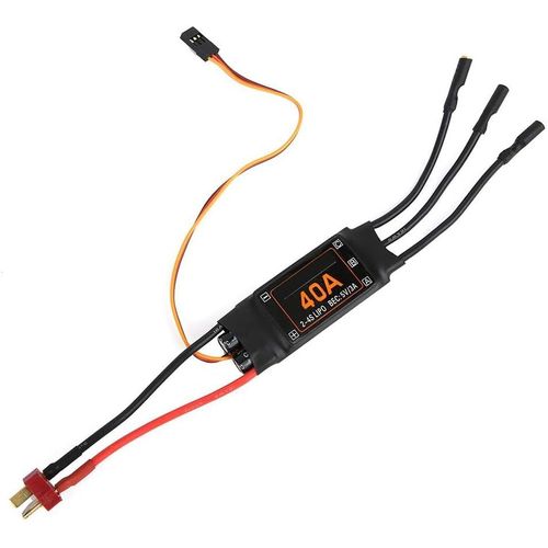 Kyaoayo-Esc 40a, Contrôleur De Vitesse 40a Esc Sans Balais Avec Protection Contre Les Coupures De Tension Rc Drone Helicopter Upgrade Parts Accessoires(Noir)-Sanag