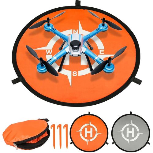 Kyaoayo-55cm Landing Pad Drone Pliable Tapis Datterris Pliable Lumineux Étanche Portable Pliable Aires Pour Dji Mini 3 Pro/Mavic Air 2/Mini 2/Mini Se/Fpv Drone Accessoires-Datiff