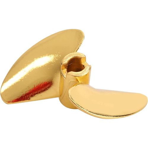 Kyaoayo-Hélice À 2 Pales, Hélice De Bateau Rc En Alliage D'aluminium 35mm Accessoires De Bateau Rc Compatibles Pour Feilun Ft016 Ft007 Ft012 Ft009 Ft011 Ft010 Ft016(Jaune)-Drfeify