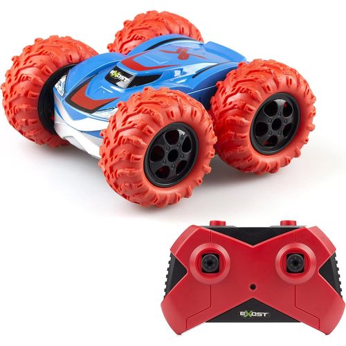 Kyaoayo-Silverlit Voiture Télécommandée À Piles Tout-Terrain 360 Cross Rouge - Roule Sur 2 Faces À 360° - Vitesse : 12km/H - Jouet Pour Enfants Dès 5 Ans - Emballage Ecologique Facile À Déballer-Exost
