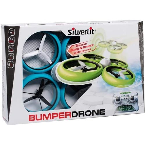 Kyaoayo-Flybotic By Bumper Drone Enfant Antichoc-Mode Sans Tête, Atterris Et Décollage Sur L'eau-Modèle Aléatoire Bleu Ou Vert-Utilisation Intérieure/Extérieure, 84807-Silverlit