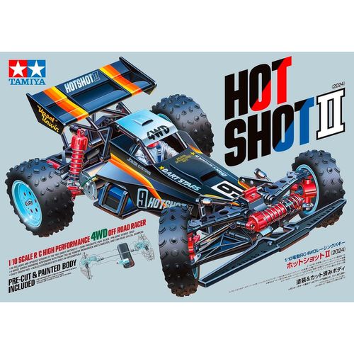 Kyaoayo-58737 1:10 Rc Hotshot Ii (2024) 4wd ¿ Voiture Télécommandée, Véhicule, Modélisme, Assemblage, Loisirs, Kit Radiocommandé, Non Peint-Tamiya