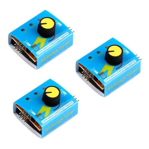 Kyaoayo-3pcs Rc Servo Tester 3ch Numérique Multi Ecs Cohérence Contrôleur De Vitesse Vérificateur Réglage Appareil À Gouverner Testeur Ccpm Master Pour Rc Hélicoptère Voiture Bateau-Sanag