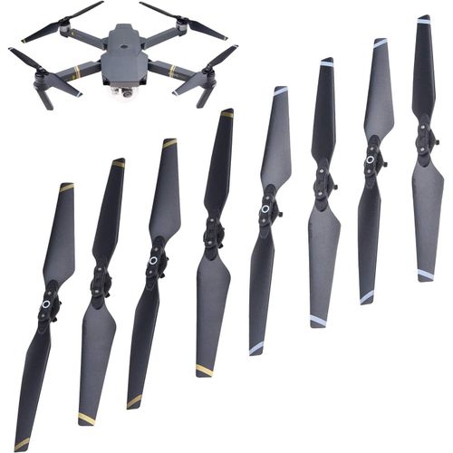 Kyaoayo-Hélices Compatible Avec Dji Mavic Pro ¿ 2 Ensembles (8 Pales) ¿ Noir ¿ Ailes Pliable À Libération Rapide ¿ Testés En Vol ¿ Accessoire Essentiel ¿ Excellente Fiabilité Et Réactivité-Camkix