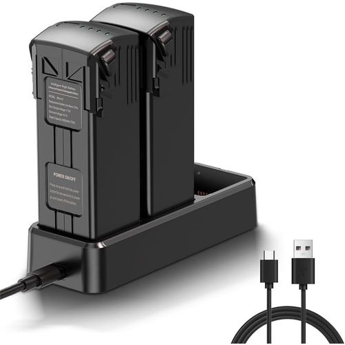 Kyaoayo-Mavic 3 Lot De 2 Batteries, Avec Station De Charge, Compatibles Avec Dji Mavic 3 Cine, Classic, Enterprise Series, Pro, Pro Cine Drone ¿ Batterie De Vol Intelligente 5000 Mah-Homesuit