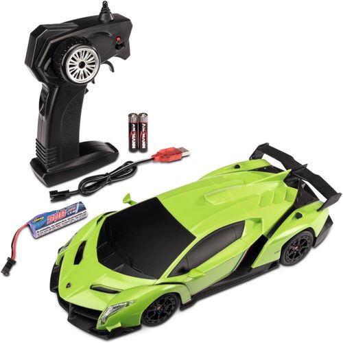 KYAOAYO-500404308 Lamborghini Veneno 1:24 2.4G 100% Rtr Vert - Voiture Télécommandée, Éclairage Led, Durée De Conduite 60 Min, Véhicule Rc, Jouet Télécommandé