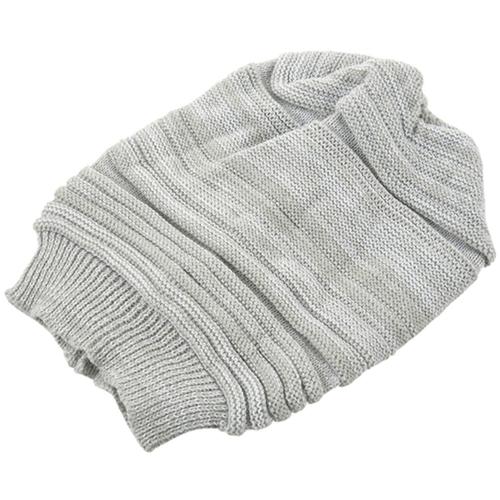 Bonnet Tricote Unisexe Pour Les Et Les Femmes Chapeau Pliant Bonnet D'hiver Chapeau De Protection Chaud Gris