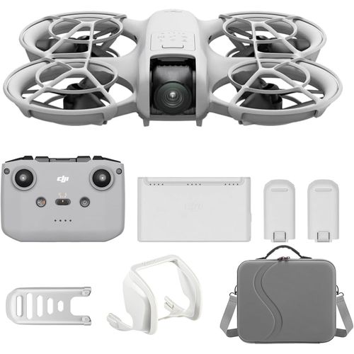 Kyaoayo-Neo Fly More Combo Polyvalent, Mini Drone Avec Caméra 4k, Drone Autonome 135g, Fonction Follow Me, Démarrage Manuel, Suivi De Scène Ai Avec Rc - N3 Et 3 Batteries-Dji