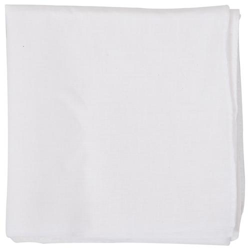 Bandana Foulard D'ete En Coton Unisexe Simple Coton Pour Les Femmeset Les Unisexe - Blanc 54x54