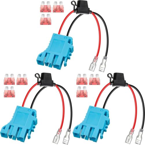 Kyaoayo-3x Remplacement Du Connecteur De Faisceau De Câbles 12 Awg Compatible Avec La Batterie Peg-Perego 12 V Sla Sur Les D'équitation De Véhicule-Sanag