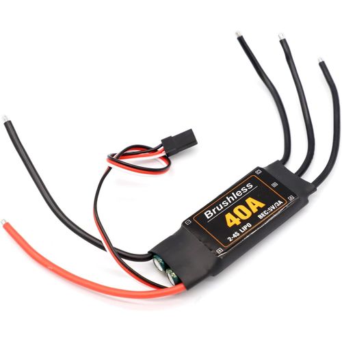 Kyaoayo-40a Esc 2-4s Brushless Esc Contrôleur De Vitesse 5v 3a Bec Contrôleur De Vitesse Moteur Pour Aile Fixe Diy Rc Avion Drone Hélicoptère Quadcopter-Ruizhi