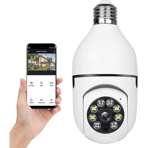 Visualisation à distance sans fil de la sécurité 1080p de surveillance d'ampoule de caméra de Wifi