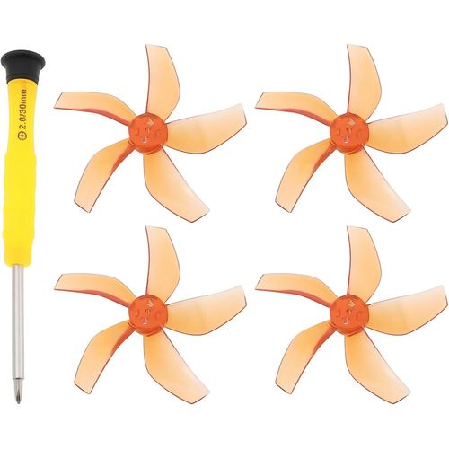 Kyaoayo-Lot De 4 Hélices À 5 Pales Avec Tournevis Pour Drone Compatible Avec Dji Neo Orange-Sanag