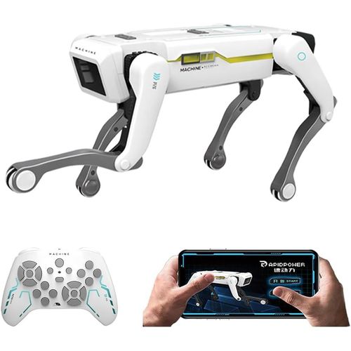KYAOAYO-Robot Chien Jouet Télécommandé Pour Enfants De 3 À 12 Ans, Robot Intelligent Prend En Charge Le Contrôle Par Application, Peut Programmer, Danser, Écouter De La Musique Et Interagir