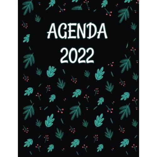 Agenda 2022 Planificateur Mensuel Et Journalier De 12 Mois Contient Des Pages Pratiques Pour Les Notes , Les Contacts ,Journal De Mot De Passe , Pages ... Cadeau Originale Pour La Fin D'ann©E