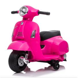 Vespa rose px150, moto électrique pour enfants 12v 4.5ah, 1 place avec  autoradio ALICE'S GARDEN