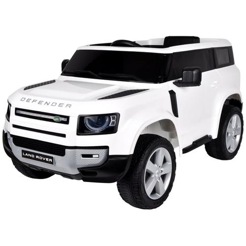 Land Rover Defender Voiture Électrique Enfant,6 Mois Jusqu'a 6 Ans, 12v Moteur, Avec Télécommande, Blanc