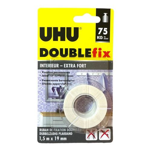 Ruban Adhésif - Double Face - Extra Fort - Transparent - Uhu Double Fix