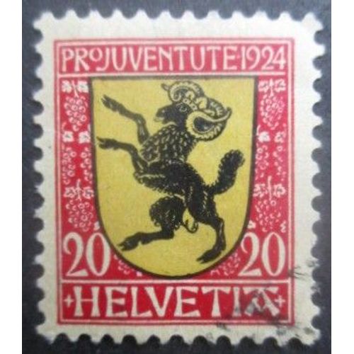 Suisse N°216 Armoirie Oblitéré