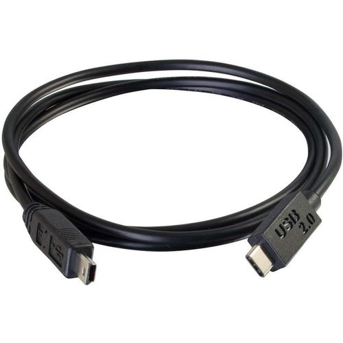 KALANKA- USB cable - Mini USB Type B (M) to USB Type C (M) - 1 m - Black