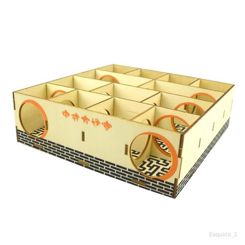 Hamster Labyrinthe Jouer Jouets Petits Animaux Bois Puzzle Jouet En Bois 20,8x19,8x6cm 208x198x6cm