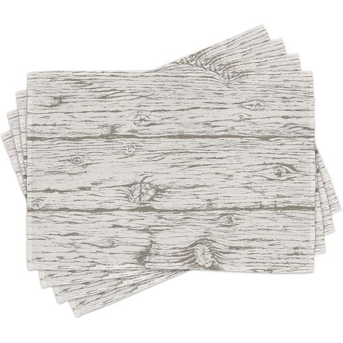 Ershi- Rustique Lot De Sets De Table En 4 Pièces, Nature En Bois Design Simple, Tissu Lavable Pour Salle À Manger Et Cuisine, 30 Cm[809]