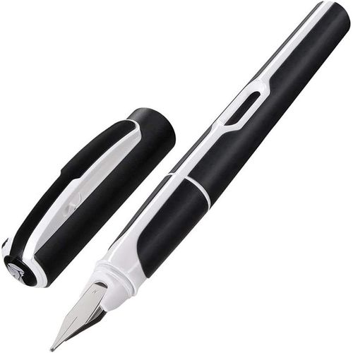 Ershi--Stylo Plume À Cartouche Style Noir Et Blanc Edition Spéciale[315]