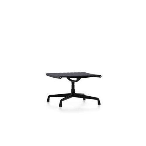 Vitra - Chaise En Aluminium - Ea 125 - Tabouret - Noir Profond - Cuir Nero - Noir