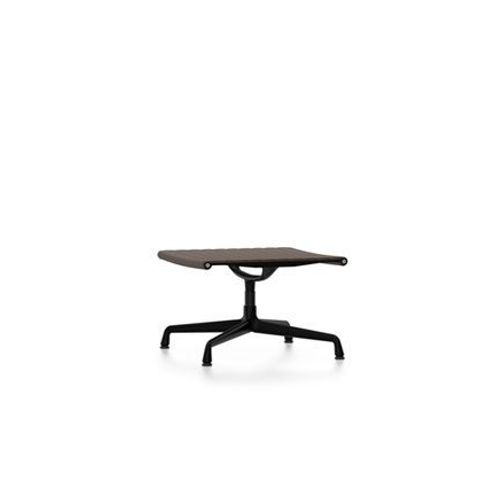 Vitra - Chaise En Aluminium - Ea 125 - Tabouret - Noir Profond - Cuir Chataîgne - Marron