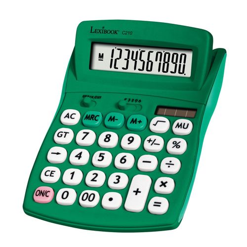 Calculatrice de Bureau verte 10 Chiffres