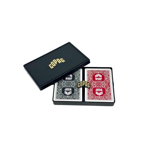 Cartes À Jouer Copag World Series Of Poker (Wsop) Cartes Poker - Double Deck (X2) - Jumbo Index - Noir Et Rouge
