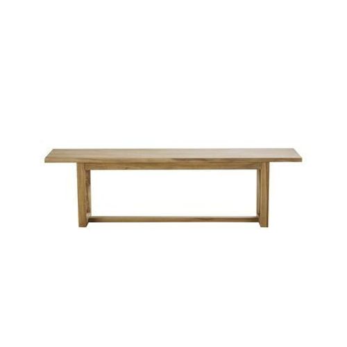 Bois Dessus Bois Dessous - Banc En Teck Massif - Naturel